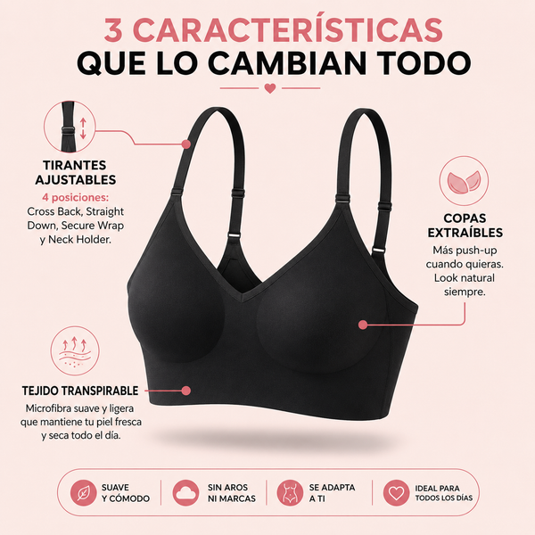 BellaNara · Sujetador Sin Costuras