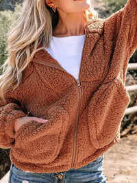 Aileen | Chaqueta teddy oversize con cremallera para mujer™