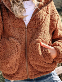 Aileen | Chaqueta teddy oversize con cremallera para mujer™