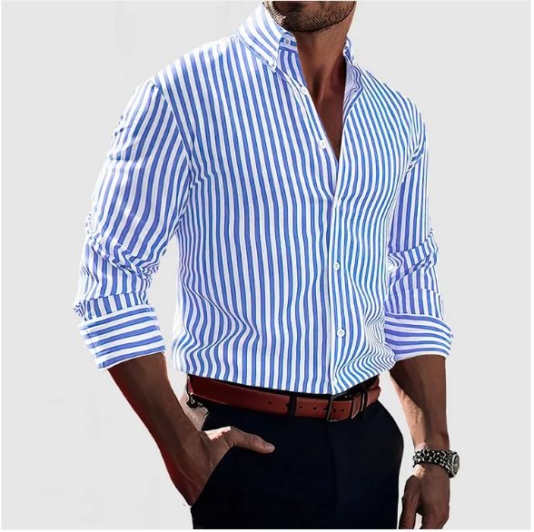 Logan · Camisa de Rayas Confidence