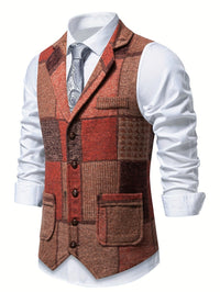 Parker · Chaleco Tweed de Espiga para Hombre