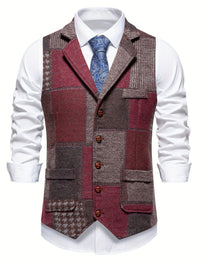 Parker · Chaleco Tweed de Espiga para Hombre