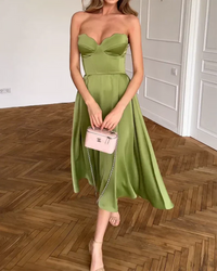 Liora · Vestido Midi Bustier de Lujo
