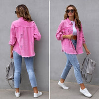 Cecilia | Chaqueta vaquera oversize de efecto desgastado para mujer™