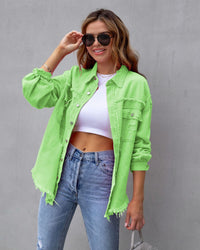 Cecilia | Chaqueta vaquera oversize de efecto desgastado para mujer™