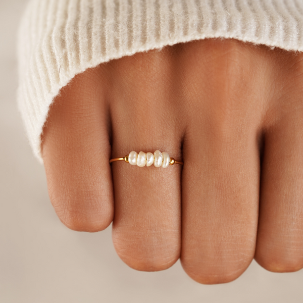 Perla Natural · Anillo Clásico con Perla de Agua Dulce