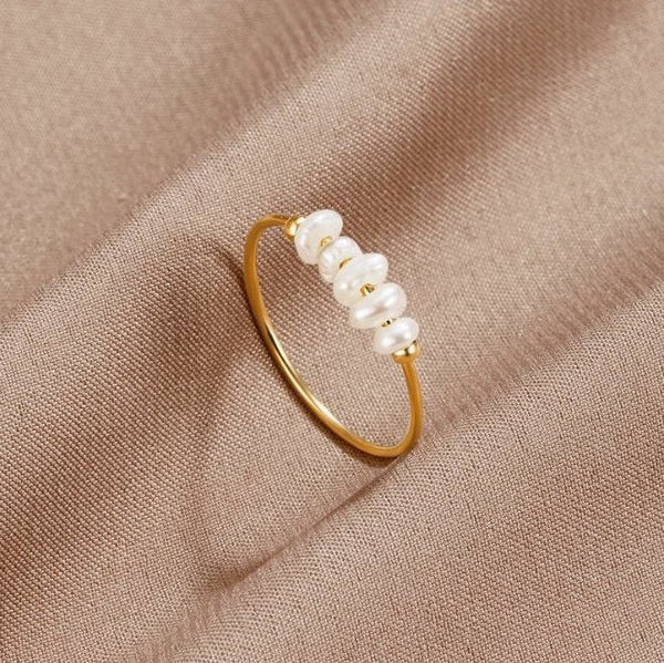 Perla Natural · Anillo Clásico con Perla de Agua Dulce