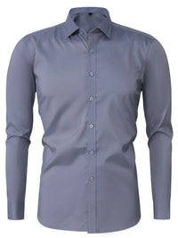 Hunter · Camisa Elegante de Manga Larga con Botones