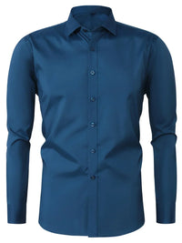 Hunter · Camisa Elegante de Manga Larga con Botones