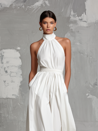 Zoltán · Mono de Lino con Cuello Halter