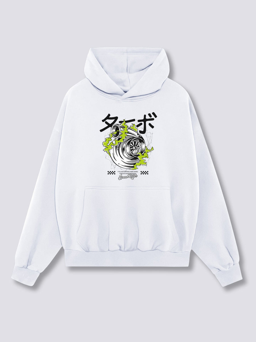 Estampado Frontal - Motor Sudadera con Capucha