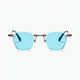 transparent/bleu