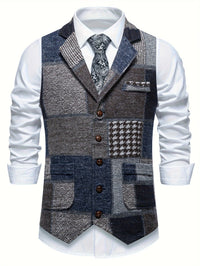 Parker · Chaleco Tweed de Espiga para Hombre