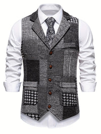 Parker · Chaleco Tweed de Espiga para Hombre