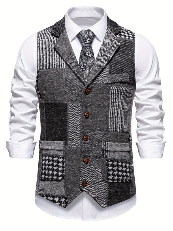 Parker · Chaleco Tweed de Espiga para Hombre