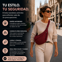 Vania · Bolso de Hombro Elegante Burdeos