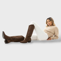 Botas Altas Vintage de Mujer – Elegancia Clásica para Otoño e Invierno