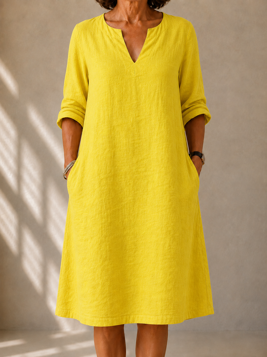 Sylvie · Vestido Fluido con Escote en V