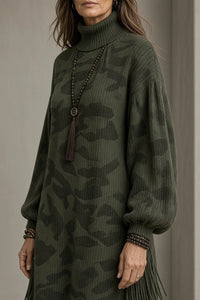 KARA | Vestido de cuello alto con detalle de flecos™