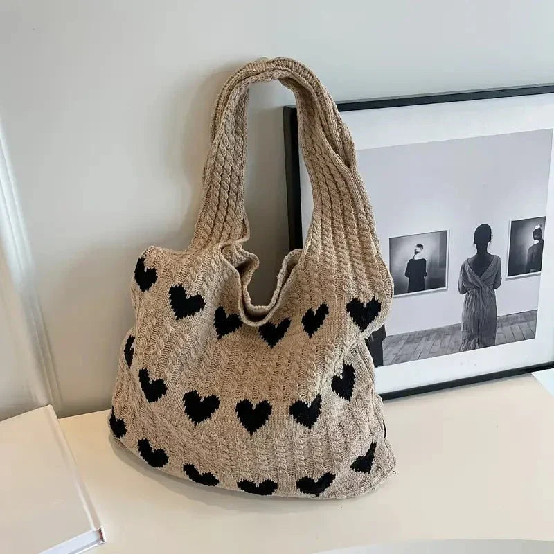 HeartKnit · Bolso Bandolera Tejido