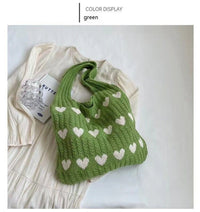 HeartKnit · Bolso Bandolera Tejido