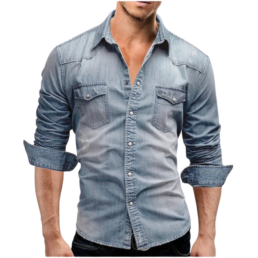 Sean · Camisa Denim Estilo Moderno