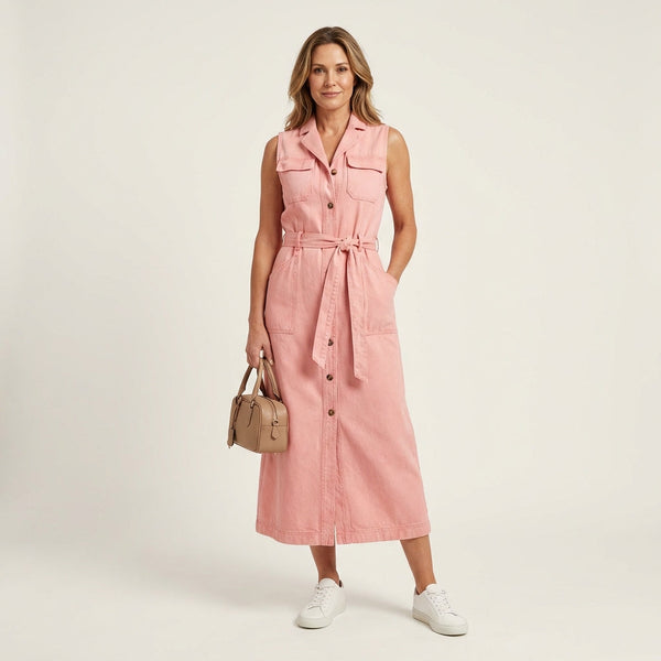 Georgina · Vestido Maxi de Denim