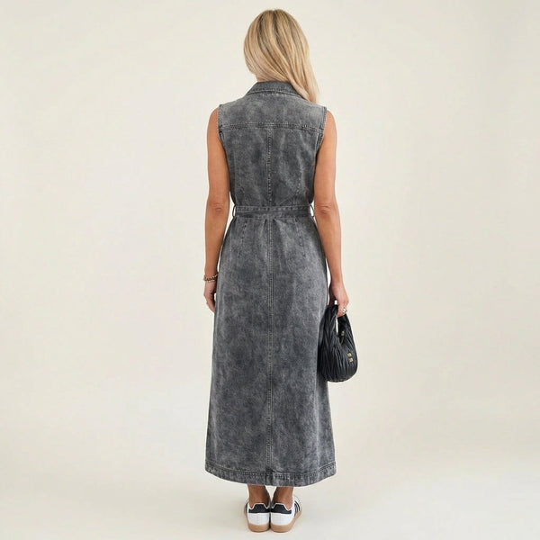 Georgina · Vestido Maxi de Denim