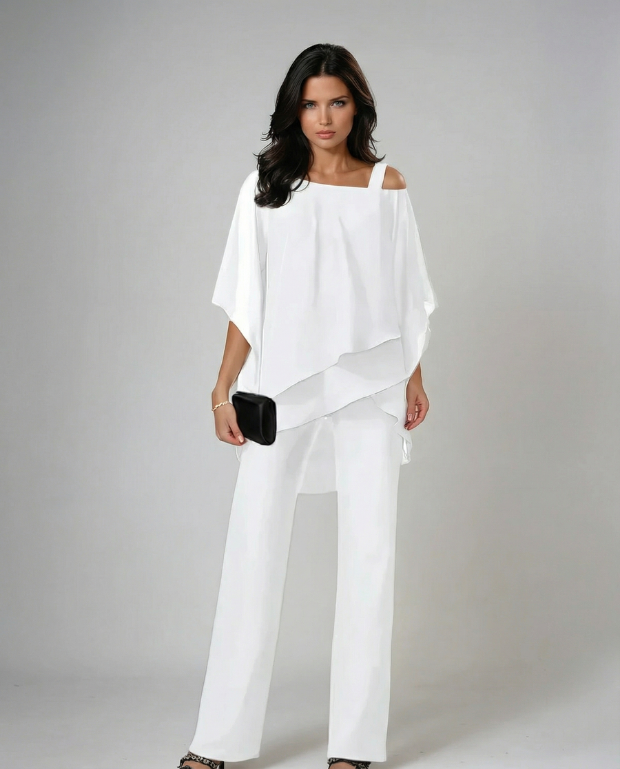 Mariella · Conjunto Asimétrico de Hombro Descubierto