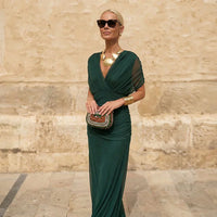 Robe Santana en Soie Élégante - Maison Claire et Sylvie