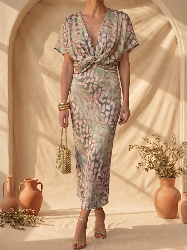 Antonella · Vestido Elegante de Tejido Ligero y Fluido