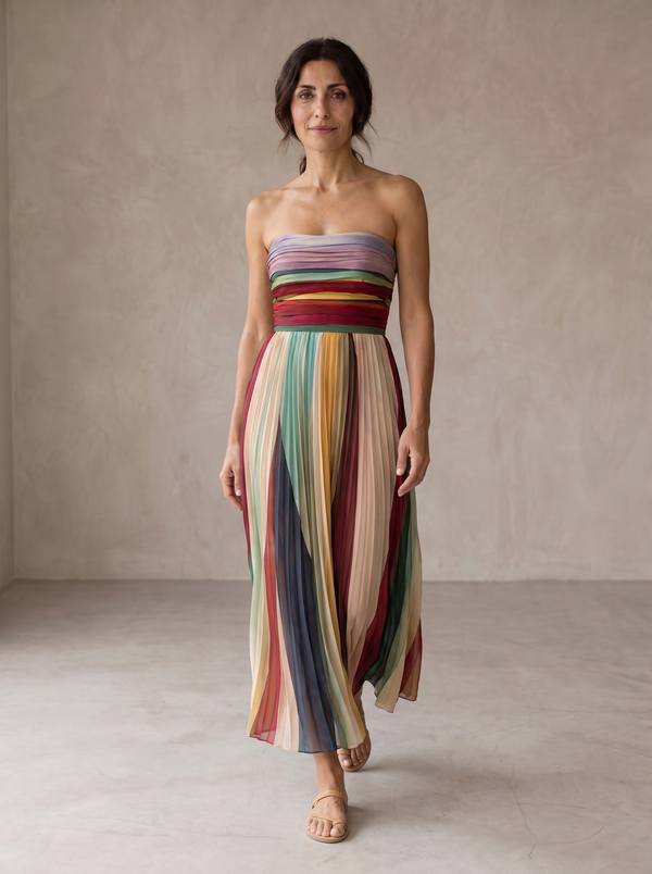 Evelyn · Vestido Largo Elegante de Tul Refinado
