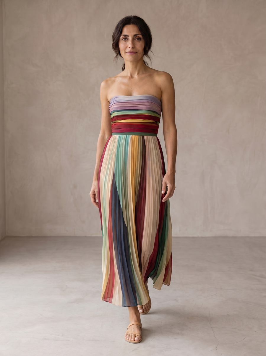 Evelyn · Vestido Largo Elegante de Tul Refinado