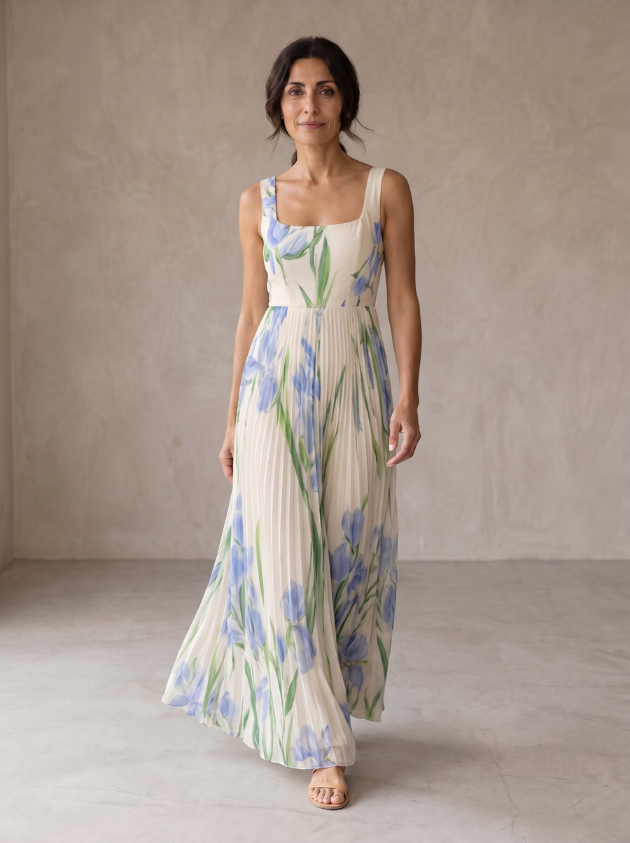 Oriah · Vestido Maxi Evásé con Flores