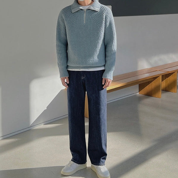 Kenneth · Pullover Azure con Cremallera
