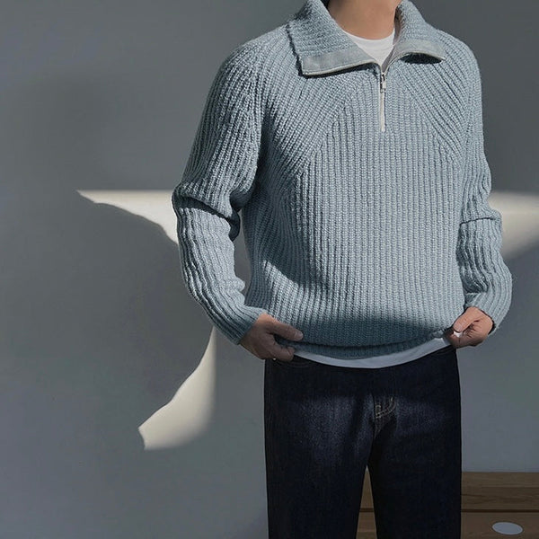Kenneth · Pullover Azure con Cremallera