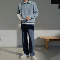 Kenneth · Pullover Azure con Cremallera