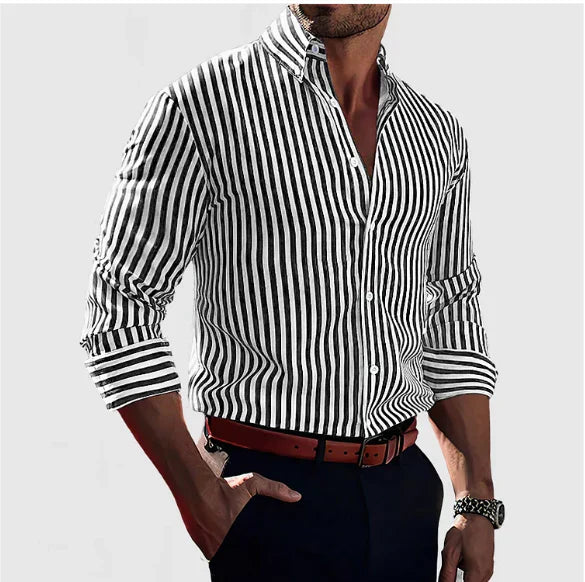 Logan · Camisa de Rayas Confidence
