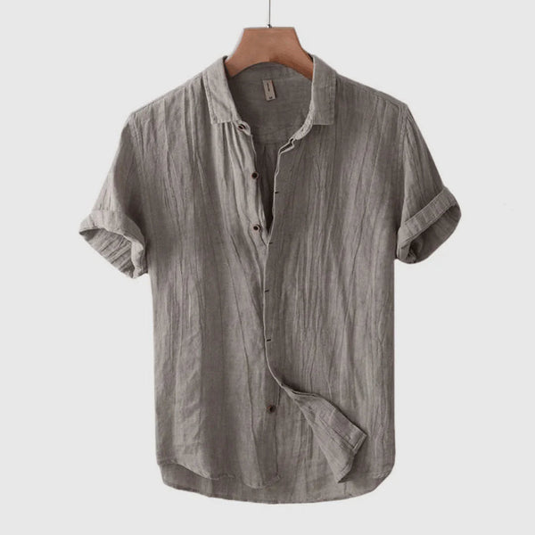Scott · Camisa Elegante de Manga Corta con Botones