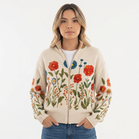 Chaqueta Cuello Alto Forro Polar