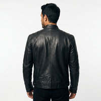Chaqueta Piel Biker Hombre