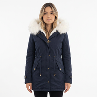 Chaqueta Invierno Capucha Botones
