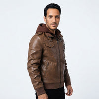 Chaqueta Motera Piel Premium