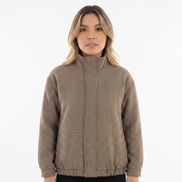Chaqueta Piloto Cuadros Mujer