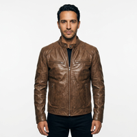 Chaqueta Piel Biker Hombre