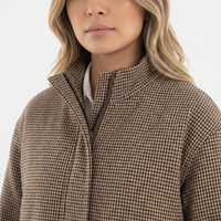 Chaqueta Piloto Cuadros Mujer