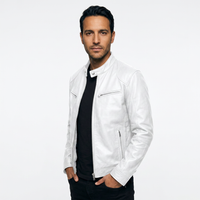 Chaqueta Piel Biker Hombre