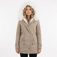 Chaqueta Invierno Capucha Botones