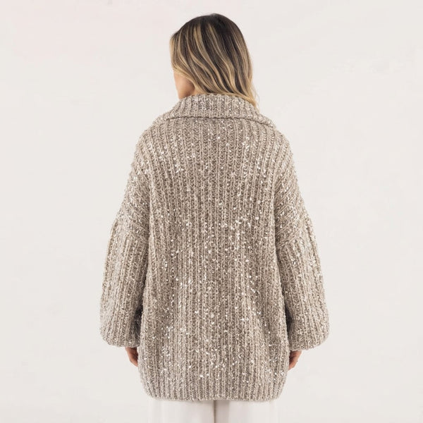 Chaqueta Punto Lentejuelas