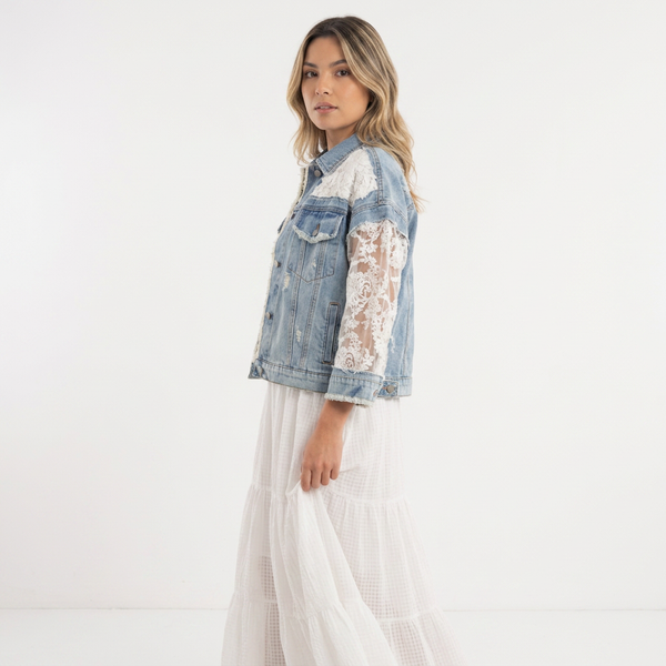 Chaqueta Vaquera Parches Mujer